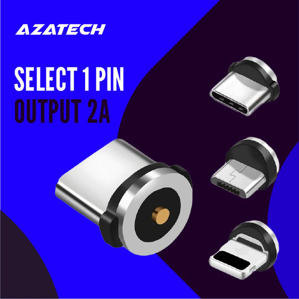 AzaTech Original Magnetic Fast Charging Pin Only - Micro USB Android - iPhone - Type C