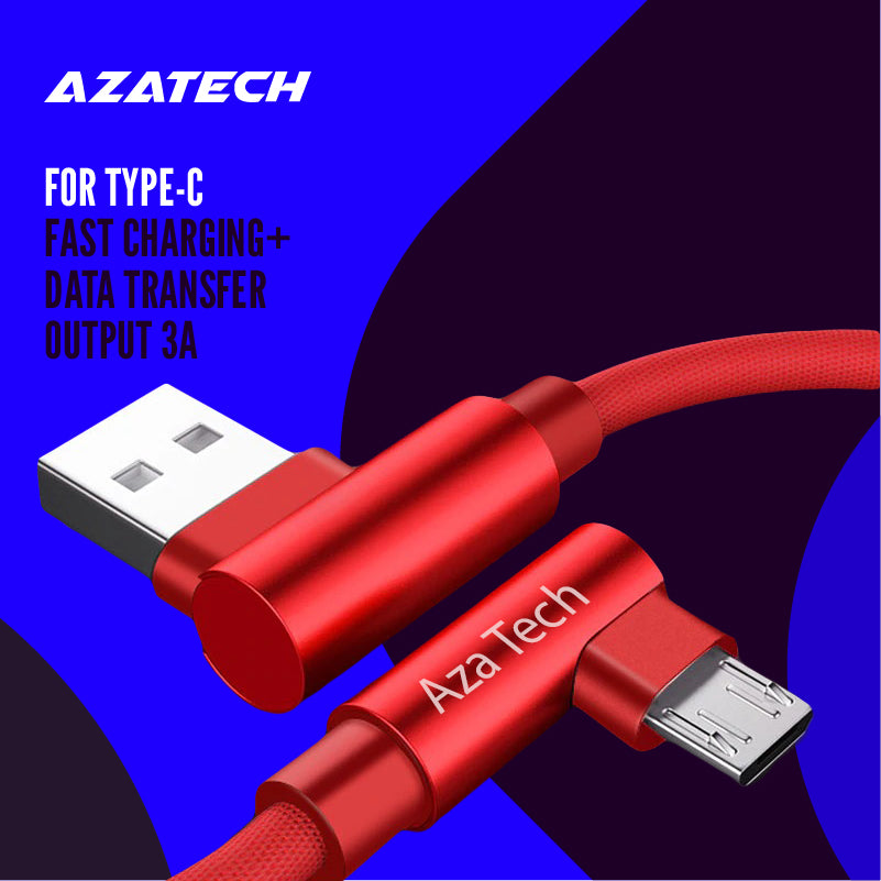 AzaTech 1 Meter Type C 3.0 3A Fast Charging + Data Cable