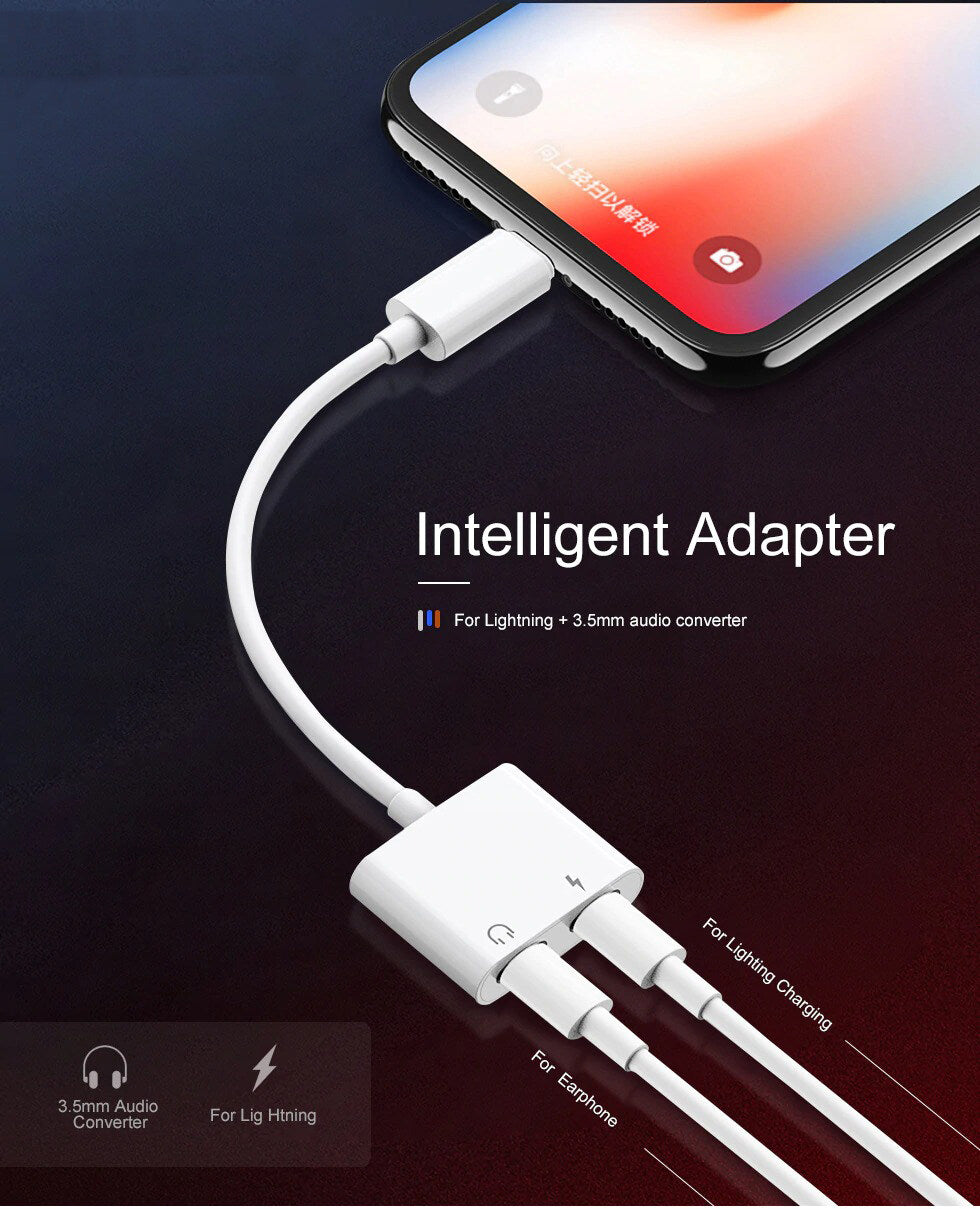 AzaTech Lightning to 3.5mm 2 in 1