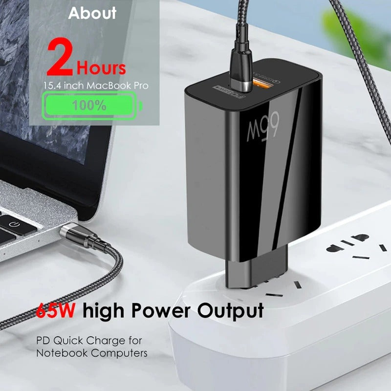 AzaTech Supercharge PD 65W GaN USB C Charger