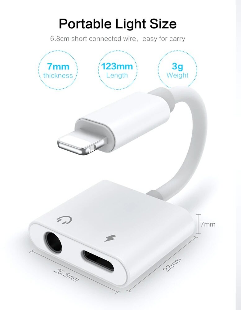 AzaTech Lightning to 3.5mm 2 in 1