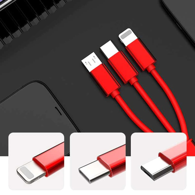 AzaTech 3 in 1 USB Charging Cable Fast Charger