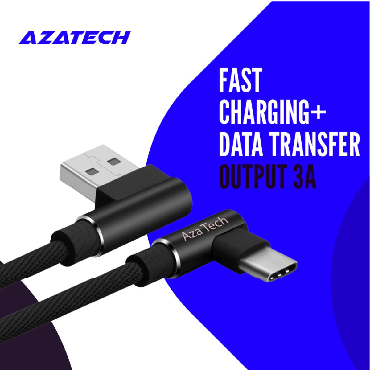 AzaTech 1 Meter Type C 3.0 3A Fast Charging + Data Cable