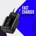 AzaTech QC 3.0 Fast Charger 3A 18W - Black
