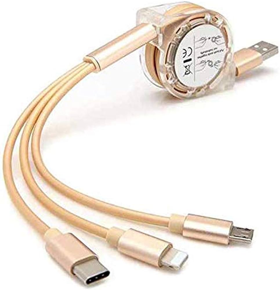 AzaTech 3 in 1 USB Charging Cable Fast Charger