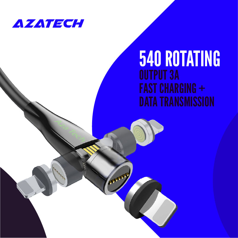 AzaTech Original 540° Rotating Magnetic 3A Fast Charging Cable