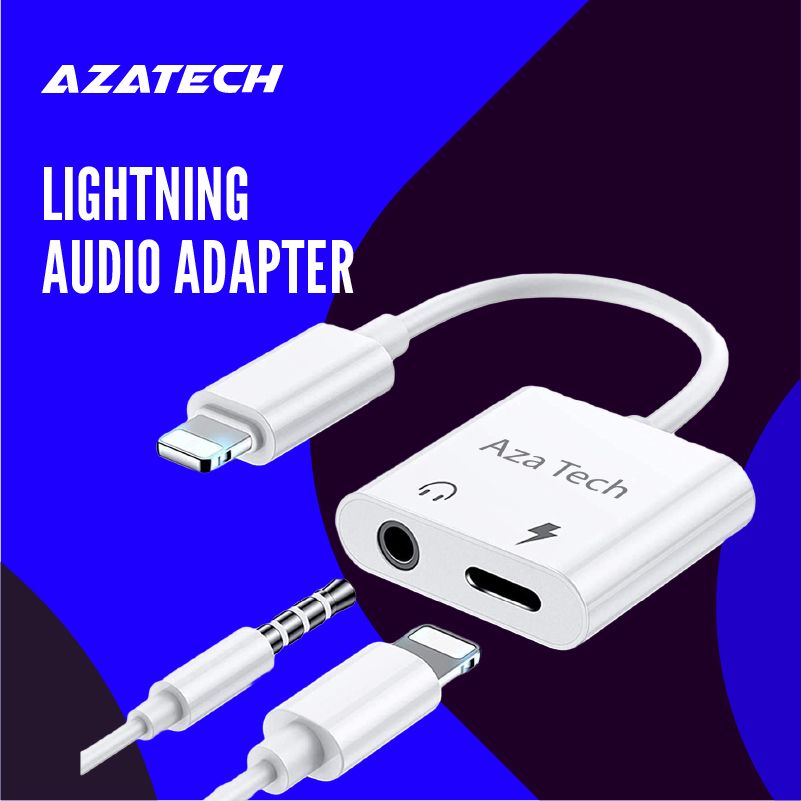 AzaTech Lightning to 3.5mm 2 in 1