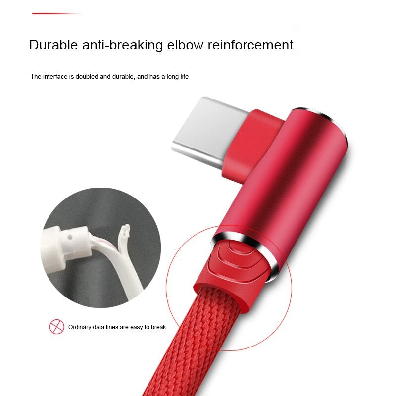 AzaTech 1 Meter Type C 3.0 3A Fast Charging + Data Cable